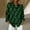 #Green, variant on Women's St Patrick Day Button Down Shirts Long Sleeve V Neck Collared Tops Irish Shamrock Clover Graphic Shirts Shamrock Printed Saint Patricks Day Outfit Lucky Charms Shirt Green Shirts for Women