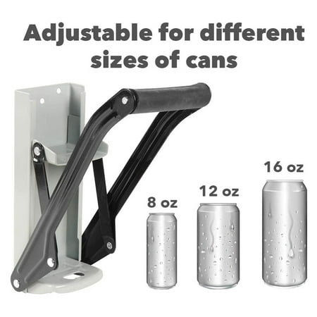 

12oz/16oz Wall Mounted Aluminum Can Crusher Beer Can Opener Can Presser-Recycling Tool