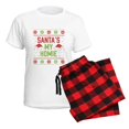 thumbnail image 5 of CafePress - Santa's My Homie Women's Light Pajamas - Women's Short Sleeve Print T-Shirt and Pants Light Cotton Pajama Set, 5 of 7