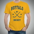 thumbnail image 3 of Buffalo Classic Hockey Arch - Sports Team T Shirt - Small - Gold, 3 of 5