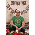 thumbnail image 2 of Merry Christmas Cause Stone Cold Steve Austin Said So Mens Green T-shirt 4XL, 2 of 4