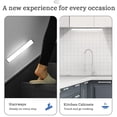thumbnail image 3 of QUTETN Stick-on Anywhere Wireless LED Under Cabinet Lights Motion Sensor Activated Night Light Built-in Rechargeable Battery Magnetic Tap Lights for Closet  Cabinet  6000K White Light  Wh, 3 of 8