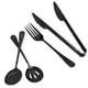 thumbnail image 4 of Stainless Steel Serving Utensils 1Set Black with Ergonomic Grip for Kitchen Use, 4 of 4