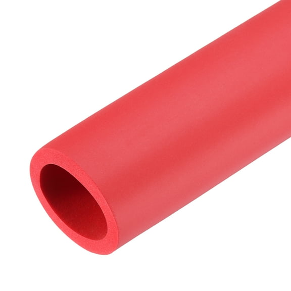 2pcs Pipe Insulation Foam Tube 28mm(1 1/8") ID 35mm OD 20" Heat Preservation for Handle Grip Support,Red
