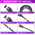 thumbnail image 3 of Ele-mall2023 Solar Outdoor Waterproof LED Mini Solar Torchlights Auto On/Off, Purple, 12 Pack, 3 of 9