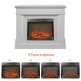 thumbnail image 6 of 44" Electric Fireplace with Mantel, Freestanding 23" Fireplace Heater with Remote Control, Farmhouse TV Stand with Adjustable Led Flame and Timer, 1400W, 6 of 8