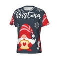 thumbnail image 3 of Rocae Three Cute Christmas Gnomes for Men's Moisture-Wicking Crew Tee - T-Shirt for Sports, Outdoor Activities, and Casual WearMedium, 3 of 9
