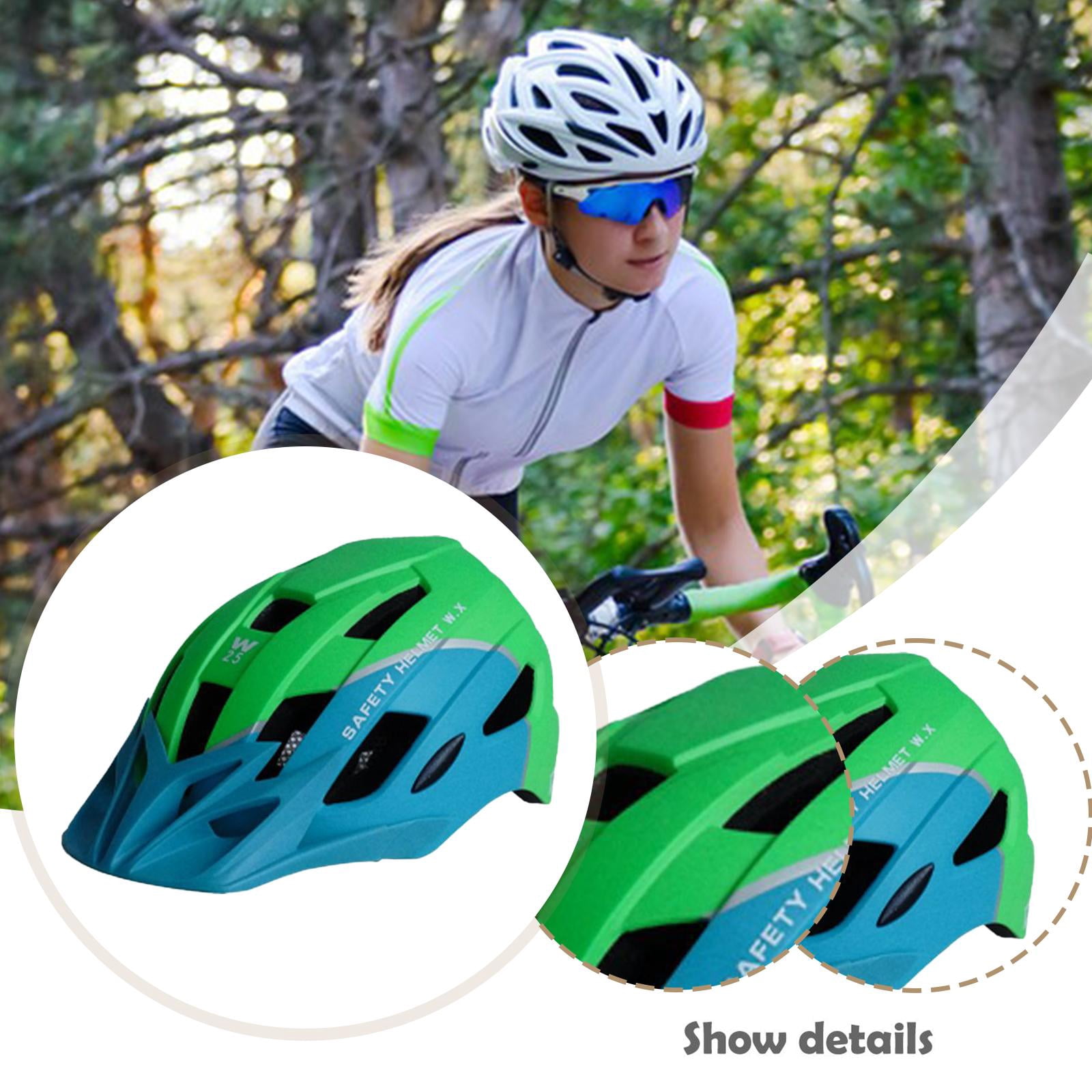 DimyFew Adjustable and Comfortable Bicycle Helmet for Daily Commuting, Cycling Equipment Green Blue