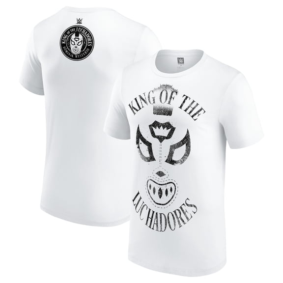 Men's White Dominik Mysterio King of the Luchadores T-Shirt