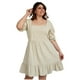 thumbnail image 1 of Vestido de lino Roman Fashion Tallas Extras 4272 Beige 44, 1 of 6