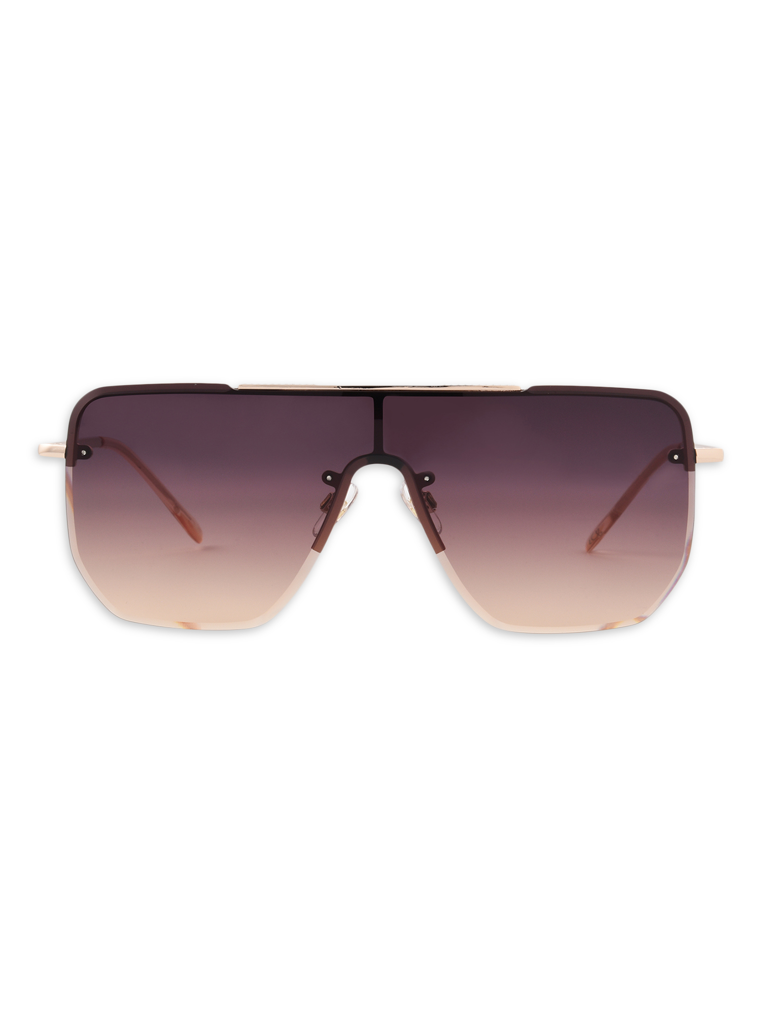 Sofia Vergara Shield Gold Sunglasses