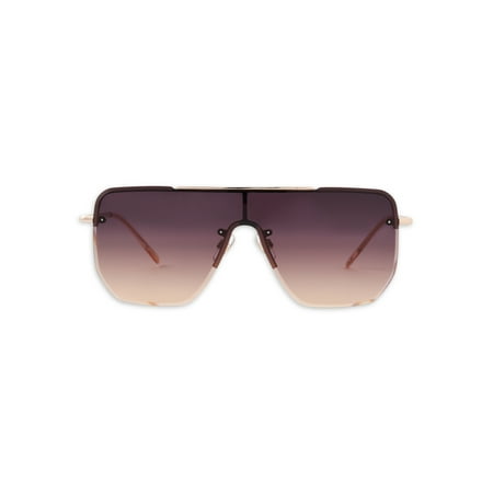 Sofia Vergara Shield Gold Sunglasses