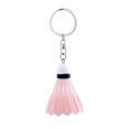 thumbnail image 3 of OPOLSKI Mini Badminton Pendant Keychain Key Ring Holder Backpack Pouch Pink Red, 3 of 8