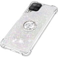 thumbnail image 6 of Samsung Galaxy A22 4G Case (Not 5G),Creativity Clear Quicksand Glitter Flowing Liquid Floating Soft TPU Case w/Stand Bling Diamond Sparkle Phone Cover for Samsung Galaxy A22 4G  Colorful, 6 of 14