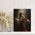 thumbnail image 2 of Flamenco Dancer Portrait Oil Painting Canvas Wall Art for Living Room Bedroom Dining Room Office Hallway Decor, 2 of 8