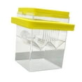 thumbnail image 4 of Incubadora flotante Caja reproductora de peces pequeños peces de pescado aislamiento de huevo de pescado Caja de criadero para camarones betta guppy Amarillo, 4 of 8