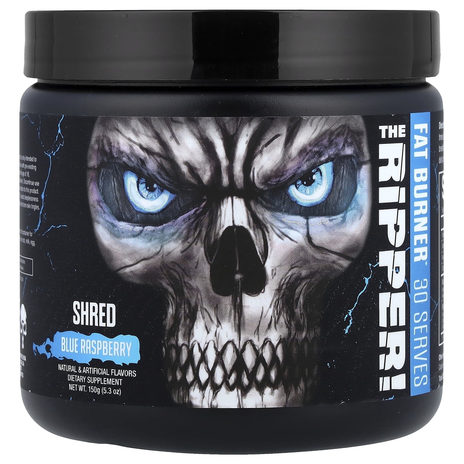 JNX Sports® The Ripper! Pre Workout Powder Blue Raspberry, Energy, Focus & Metabolism Support, 30 Servings