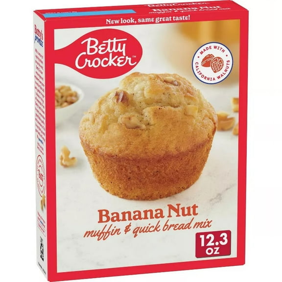 Betty Crocker Banana Nut Muffin Mix 12.3oz (Pack of 2)
