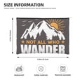 thumbnail image 4 of Rocae Not All Who Wander Are Lost4 for Cosmetic Bags for Women Paper Reusable Cosmetic Bag Travel Toiletry Organizer Capacity Multipurpose Zipper Pouch, 4 of 8