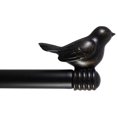 thumbnail image 1 of 3/4-inch Cute Decorative Bird Adjustable Window Treatment Curtain Single Rod Set, 28" to 48" - Burnt Gold, 1 of 5