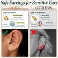 thumbnail image 4 of YEUOYEA 3 Pairs Small Silver Hoop Earrings Set for Women, Silver Plated Hypoallergenic Dainty Cute Huggie Hoops, Jewelry Gift, 4 of 4