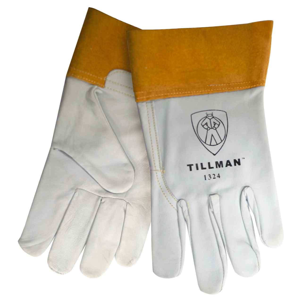 Details about   Argon arc MIG Welding Glove Grain Goat Skin Leather TIG Welder Gloves 