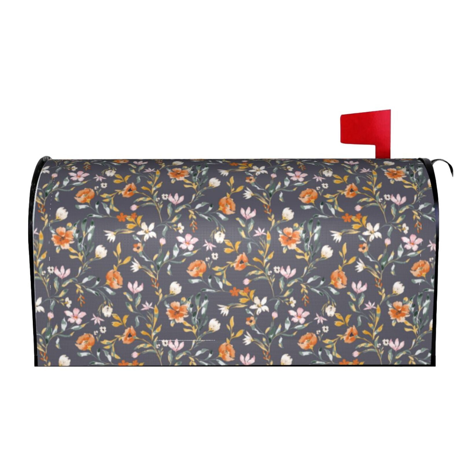 Xecao Wildflowers for Mailbox Cover with Magnetic Strips, Waterproof and Sunscreen, Adds a Decorative Touch to Your Garden Yard.