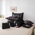 thumbnail image 4 of YST Kids Football Bed in a Bag 7-Piece Comforter Set, Sport Game Bedding Set, Pink, Twin, 4 of 4