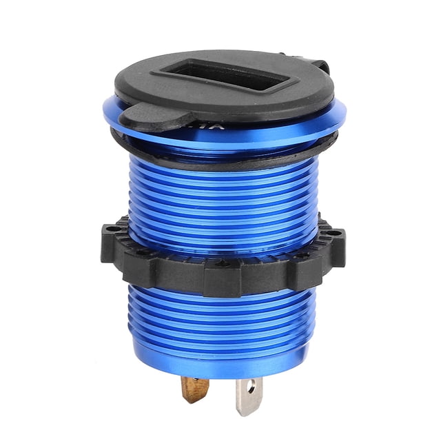 Adaptador de corriente Jadeshay Enchufe para Encendedor de Cigarrillos 12-24V Cargador USB Motocicleta