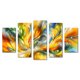 thumbnail image 1 of Cuadro decorativo para sala Cuadros Abigail Abstracto Amarillo Set de 5 piezas, 1 of 5