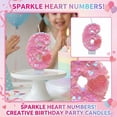 thumbnail image 6 of Decorative Number Candles, Creative Cartoon Character Birthday Cake Topper Smokeless Wax for Kids Party Decorations and Special Occasions, F, 6 of 6