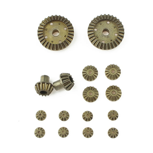 16Pcs/Set Gear RC Crawler Car Differential Driving Gears Replacement for Modified Repair Parts Maintenance Replacement for WLtoys 12427 12428-A
