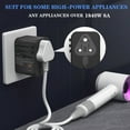 thumbnail image 4 of World International Travel Plug Adapter, Universal Travel Adapter Powerful 35.5W with Pd, QC 3.0 Dual USB-C Power, 3 USB Ports, All-in-one Worldwide Essentials Wall Charger for 200+ Countries, 4 of 7