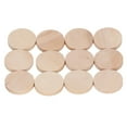 thumbnail image 1 of Pièces de Bois Rondes, 50 Pcs Pièces de Bois Rondes Copeaux de Bois Ronds Tranches de Bois Naturel Qualité de Confiance, 1 of 14