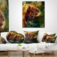 thumbnail image 4 of Designart Thoughtful Lion Cub - Animal Throw Pillow - 12x20, 4 of 5