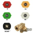 thumbnail image 4 of Accesorios para Lavadora a Presión 5 Boquillas de Pulverización con Acoplador Giratorio de Conexión Rápida 1/4 Pulgadas 4500 PSI Perfecl, 4 of 7