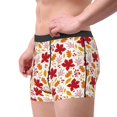 thumbnail image 2 of Fuzoiu fall laef Maple Print Men's Ultra Breathable Underwear,No Riding Up Boxer Briefs with ComfortFlexible Waistband-Large, 2 of 5