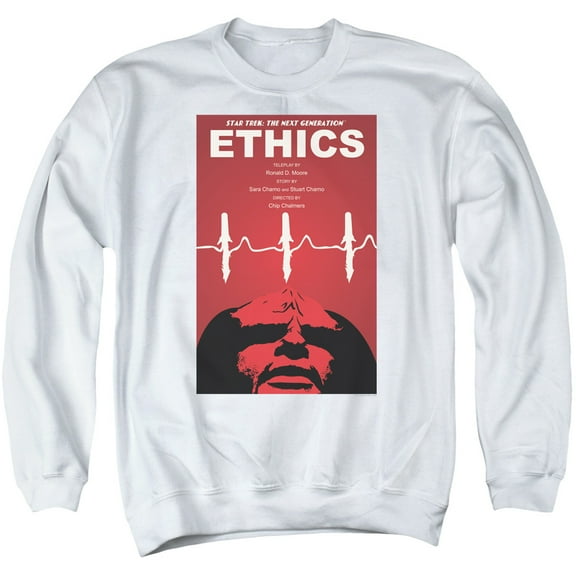 Star Trek Tng Season 5 Episode 16 Adult Crewneck Sweatshirt White