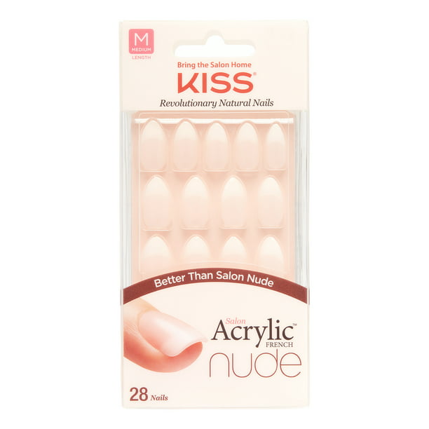 Kiss Salon Acrylic Nude Nails - Serenity - Walmart.com 