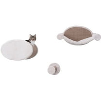 TRIXIE Liam Multi-Level Wall Mounted Cat Perch-Lounge Set, Brown