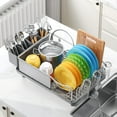 thumbnail image 3 of KK KINGRACK Dish Drying Rack, Dish Rack for Kitchen, Large Capacity, 304 Stainless Steel, Gray, 3 of 9