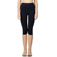 thumbnail image 4 of Womens High Waist Seamless Cotton Capri Leggings, 4 of 6