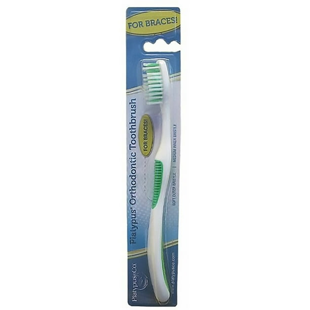 Platypus Orthodontic Toothbrush, Cuidado Personal con Cepillo Dental, 1 pza