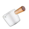 thumbnail image 3 of Cafetera Mango de madera Tetera de leche de vidrio Mini salsa Sartén para salsa Hogar Hotel Cocina Vajilla, grande Advancent  HA005923-02B, 3 of 7