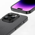 thumbnail image 5 of Compatible with iPhone Case,Ultra Thin Wave Stripe Pattern Matte Translucent [ Drop Protection] Full Body Protection Soft Shockproof Cover Phone Case (Black,iPhone 15 Pro Max), 5 of 7