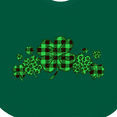 thumbnail image 4 of Inktastic St. Patrick's Day Clovers in Plaid Boys or Girls Baby Bib, 4 of 4