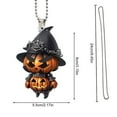 thumbnail image 2 of YIKA Halloween Decoration Cute Halloween Pumpkin Skull Pendant Halloween Ornaments, 2 of 7