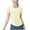 Yellow, variant on Womens Tops Workout Tops For Women Short Sleeve Cross Hem Athletic Compression Shirts Breathable Yoga Shirts Basic Tees For Women