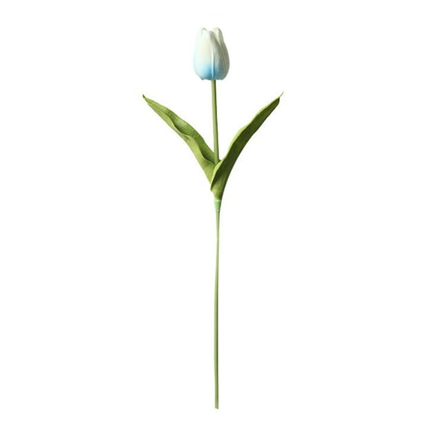 Bearachild Mini flor artificial, lirio único, tulipán, flor monarca, flor falsa de PU, decoración para el hogar y la Oficina, decoración para Flores artificiales azul claro Bearachild HA6563-11B