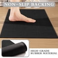thumbnail image 5 of ChakmeOne 5 Piece Bathroom Rug Set Thin Super Absorbent Non Slip Machine Washable Bath Mat with Rubber Backing for Shower Tub Floor & Toilet, 5 of 7